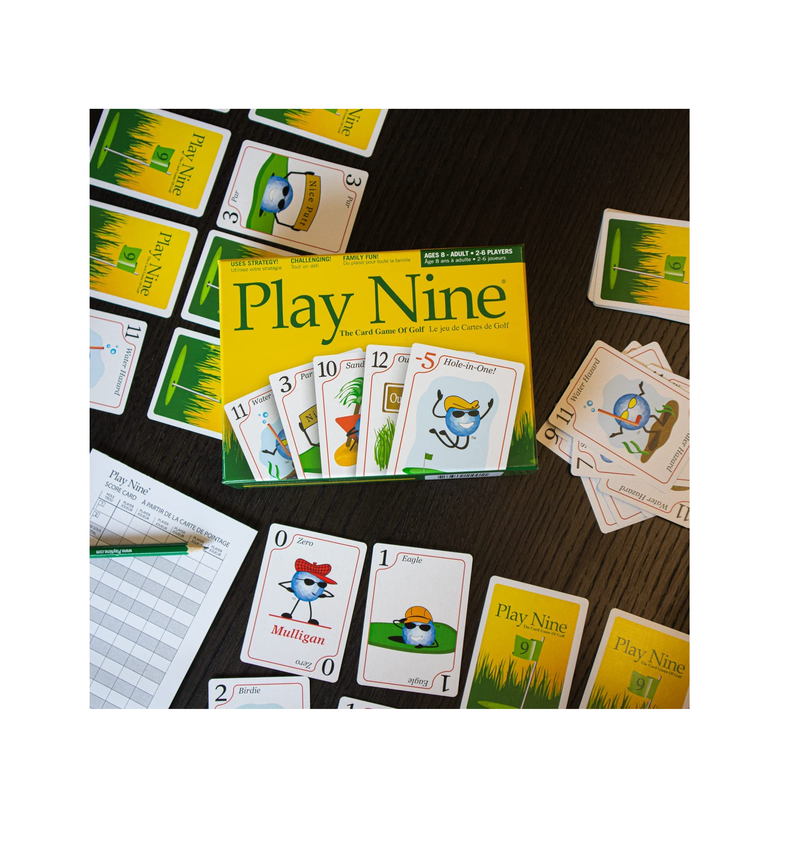 PLAY NINE The Card Game of Golf Best Card Games for Families Strategy Game For Couples Fun Game Night Kids Teens and Adults The Perfect Golf Gift