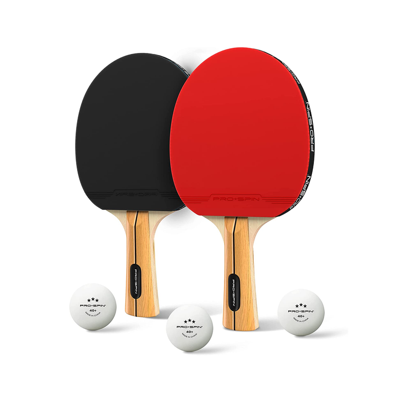 PRO-SPIN Ping Pong Paddles  HighPerformance Sets with Premium Table Tennis Rackets 2 pack