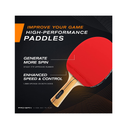 PRO-SPIN Ping Pong Paddles  HighPerformance Sets with Premium Table Tennis Rackets 2 pack