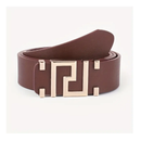 PU Leather Belt Men's Golden Letter Fashion Men's And Women's Clothing All-match Jeans Belt For Students , Ideal choice for Gifts