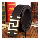 PU Leather Belt Men's Golden Letter Fashion Men's And Women's Clothing All-match Jeans Belt For Students , Ideal choice for Gifts