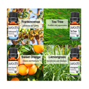 PURA D'OR Organic Essential Oils Set of 10 10ml Perfect10 Wood Box Gift Set- 100% Pure Therapeutic Grade Aromatherapy for Home Diffusers