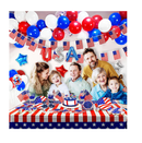 Party Spot! 315 pcs 4th of July decorations Tableware for 25 Guests Patriotic Party Decorations