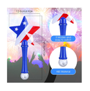 Patriotic Star Light up Wands Light up Sticks for Party Led Glow Sticks US Flag Glow Stick Three Modes Changing Glow Party