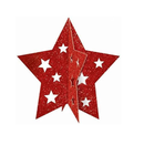 Patriotic Star Mini 3-D Centerpieces 5 3 Pcs