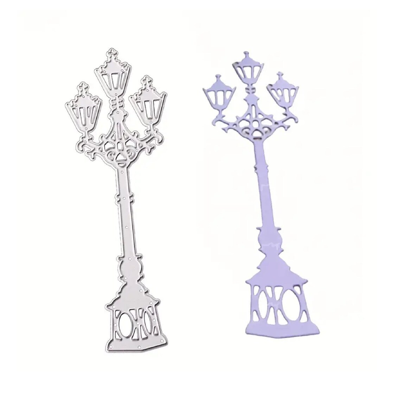 Pattern Lamp Post Light Pattern Cutting Dies -Embossing Stencils