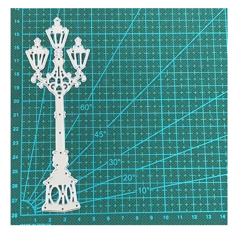 Pattern Lamp Post Light Pattern Cutting Dies -Embossing Stencils