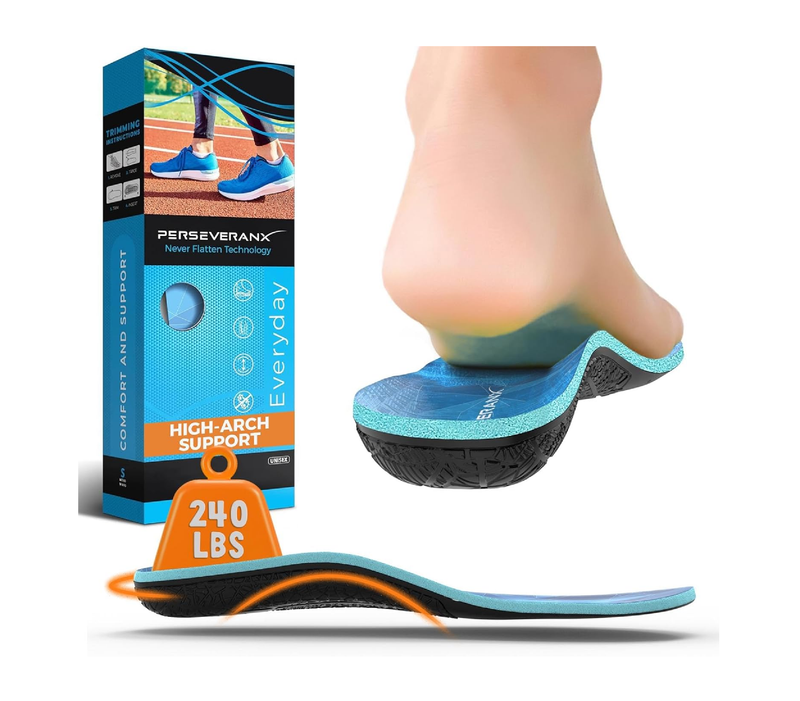 NASA Grade Plantar Fasciitis Insoles – High Arch Support Insoles Men Women