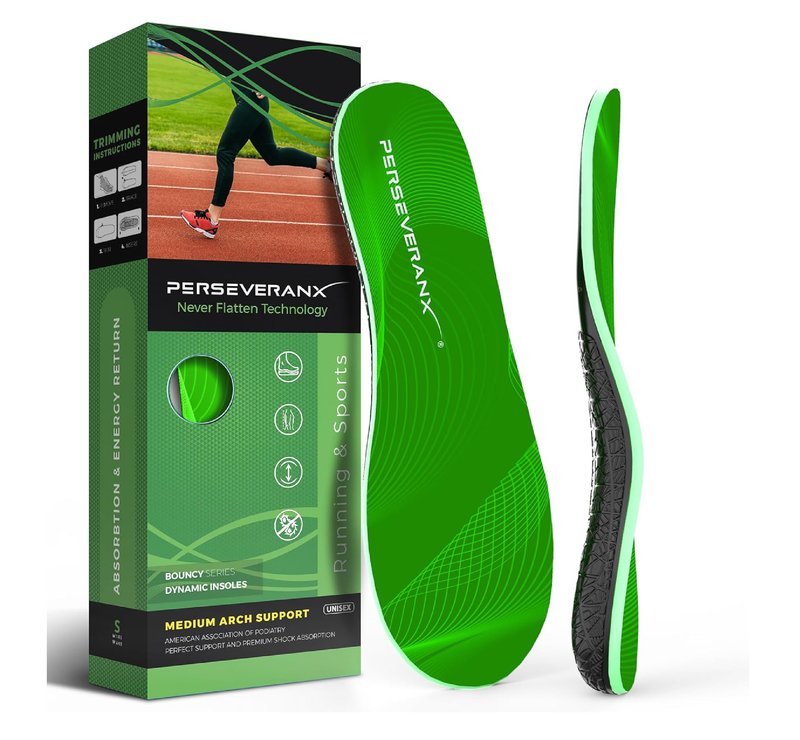 NASA Grade Running Insoles for Plantar Fasciitis for Women - High Arch Insoles