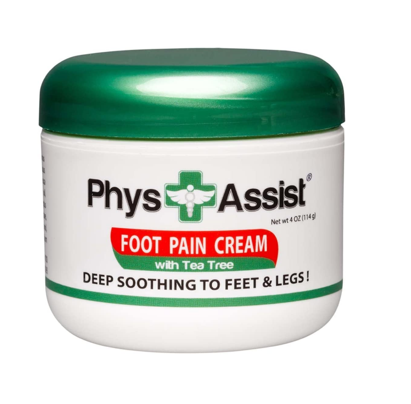 PhysAssist Foot Pain Cream Soothing to Feet and Legs 4 oz Jar