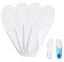 2 Pairs Kids Memory Foam Insoles, Cropable Kids Insoles Soft Comfortable Shoe Insoles Shock Absorption Insoles
