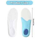 2 Pairs Kids Memory Foam Insoles, Cropable Kids Insoles Soft Comfortable Shoe Insoles Shock Absorption Insoles