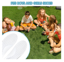 2 Pairs Kids Memory Foam Insoles, Cropable Kids Insoles Soft Comfortable Shoe Insoles Shock Absorption Insoles