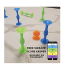 Popdarts Original Game Set Blue and Green Indoor Outdoor Suction Cup Throwing Game Competition with a POP