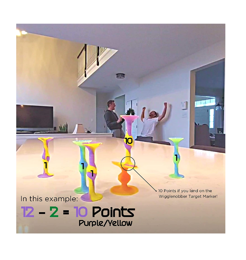 Popdarts PRO Pack Game Set (Wigglenobber Target Marker) - Indoor, Outdoor  Suction Cup Throwing Game - Competition with a POP