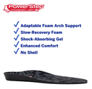 PowerStep Comfort Last Insoles, Cushioning Gel Insoles for Standing All Day, Supports Metatarsal Pain, Foot Arch, Heel Pain, All Day Comfort,