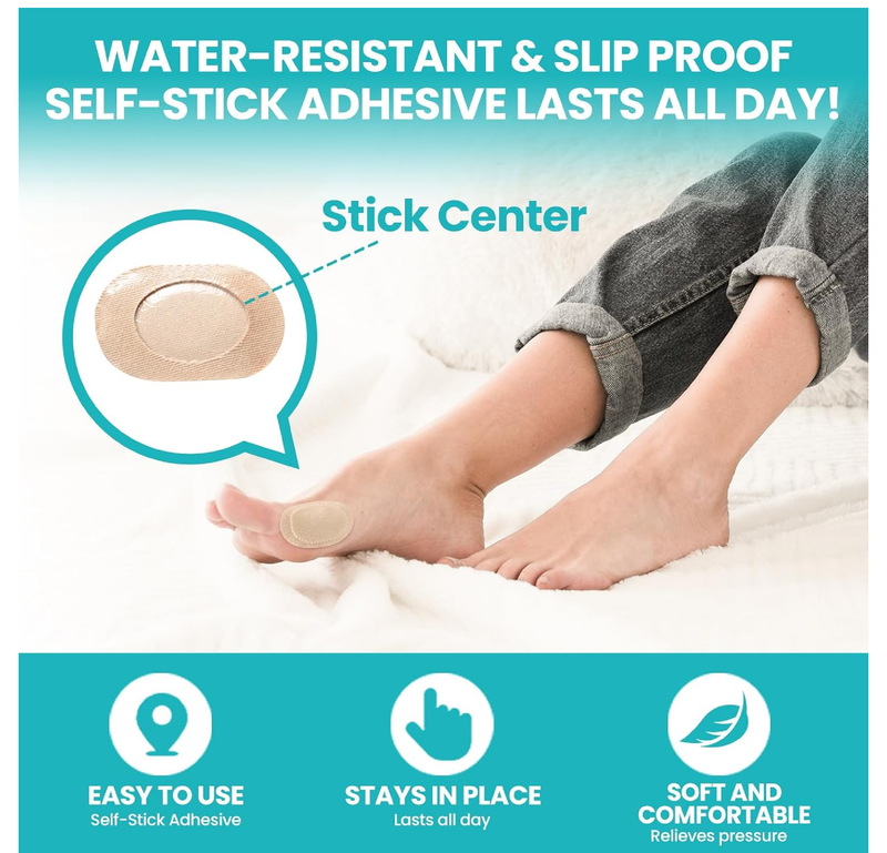 Bunion Pads to Wear with Shoes - Moleskin Protect Feet for Men and Women