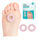 Callus Cushions for Bottom of Foot - Round Foam Padding with Water-Resistant Self-Stick Adhesive - Corn Cushions for