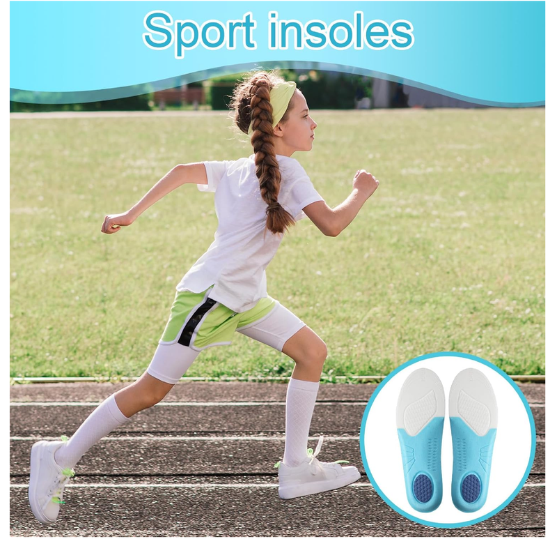 1 Pairs Kids Shoe Insoles Memory Foam Insoles Arch Support Sole Inserts Comfort Shoe Cushions Replacement Insole