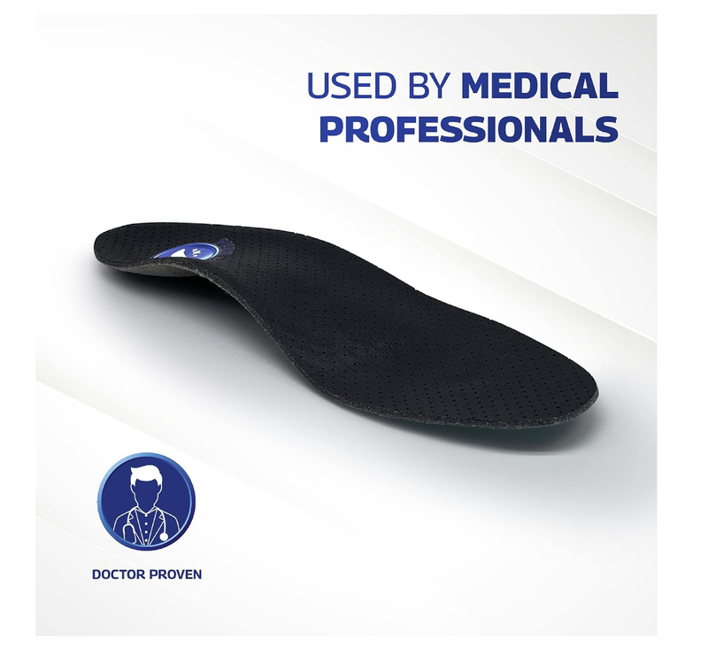 Pure Stride Professional Men’s Dress Insoles - Shoe Insert & Support for Metatarsals,