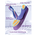 Shoe Cushions Inserts, QBK Flat Feet Insoles for Solving Heel Pain, Heel Spur, Back Pain, Achilles Tendonitis, Comfort S