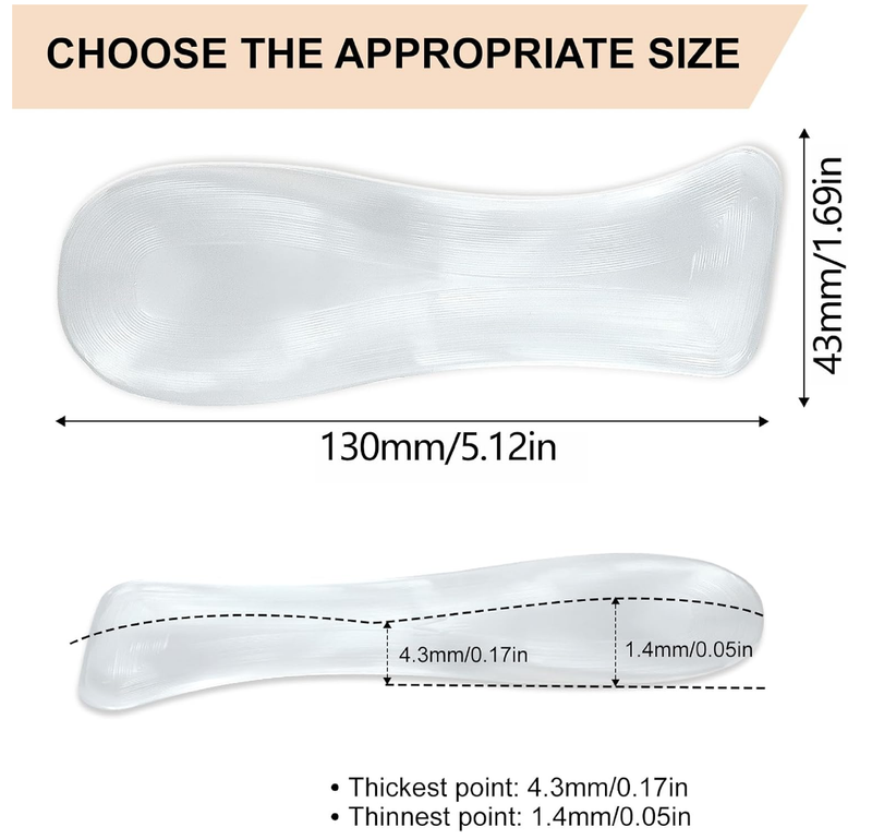 Heel Inserts for Women - Weight Shifting Insoles for High Heels, Gel Inserts Comfort Pads for Foot Pain