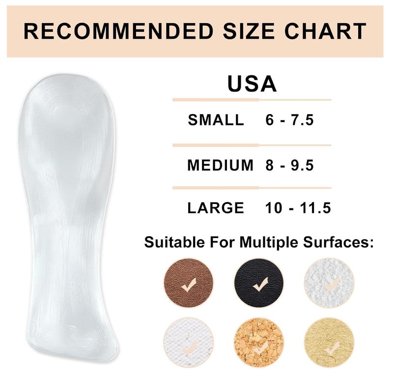 Heel Inserts for Women - Weight Shifting Insoles for High Heels, Gel Inserts Comfort Pads for Foot Pain
