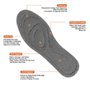 1 Pair Memory Foam Insoles Soft Massage Shoe Inserts Replacement Full-Foot Responsive Cushioning Shoe Soles