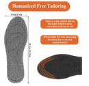 1 Pair Memory Foam Insoles Soft Massage Shoe Inserts Replacement Full-Foot Responsive Cushioning Shoe Soles