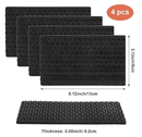 4 Pcs Shoe Heel Repair Kit Shoe Repair Rubber Heel Pads Replacement Sole Protectors Adhesive