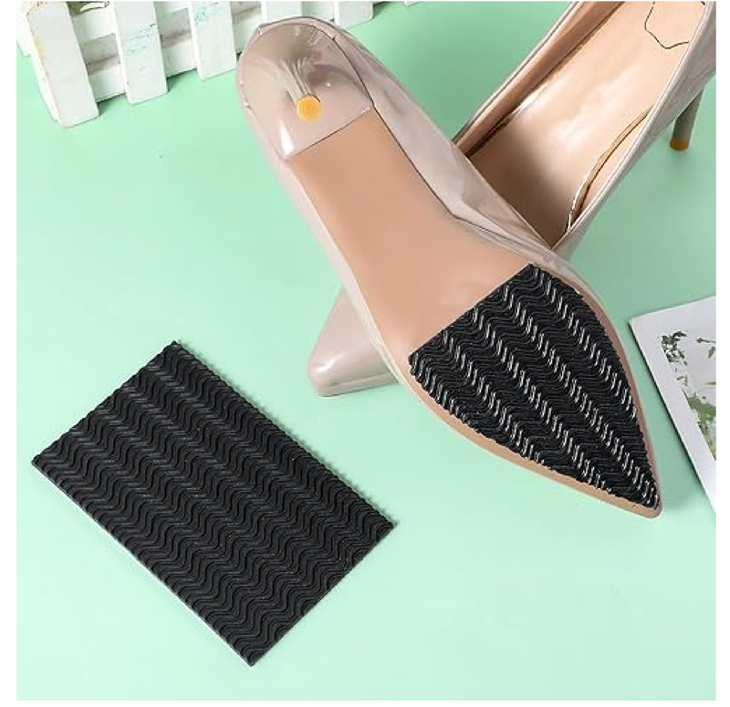4 Pcs Shoe Heel Repair Kit Shoe Repair Rubber Heel Pads Replacement Sole Protectors Adhesive
