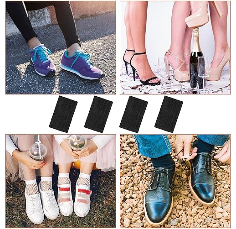 4 Pcs Shoe Heel Repair Kit Shoe Repair Rubber Heel Pads Replacement Sole Protectors Adhesive