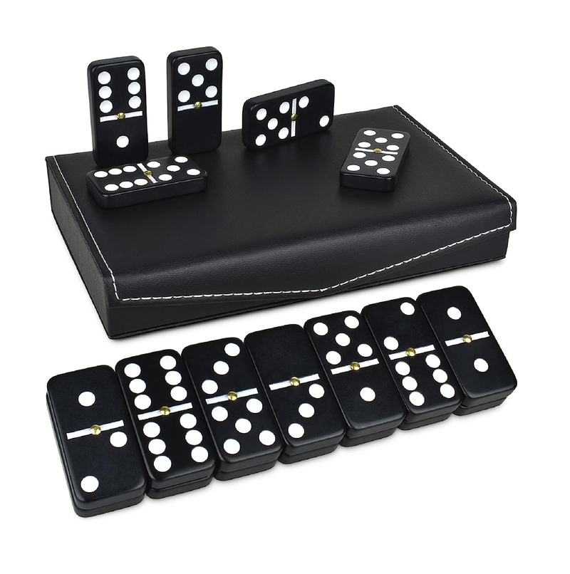 ueensell Dominoes Set for Adults Domino Set for Classic Board Games Dominoes Double 6 for Family Games