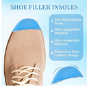 3 Pairs Shoe Filler for Too Big Shoes, Prevent Heel Sliping, Shoe Toe Inserts for Sneakers Flats Boots, Women and Men, Making Shoes Smaller