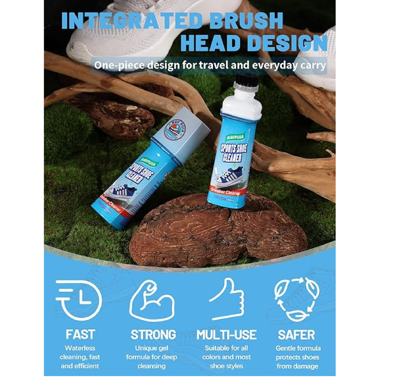 Professional Shoe Cleaner & Sneaker Cleaner Kit - No Water Instant Cleaning for White Shoes,