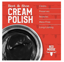 RED MOOSE Full Leather Shoe Polish Kit – 2x Brush, Buffing Cloth, Travel Case, Laces