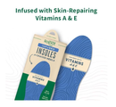 Cracked Heel Relief Infused Insoles for Dry Feet | Vitamin A & E Infused Moisturizing Shoe Inserts