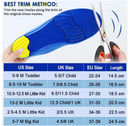 Kids Arch Support Shoe Insoles, Unisex Orthotics Shoe Insoles with PU Foam Cushioning for Flat Feet,