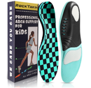 ROCKTAKIN Kids Arch Support Shoe Insoles, Plantar Fasciitis Orthotic Inserts Strong Support for Children's High Arch, Flat Feet Pain Relief, Foot Pronation