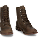 Justin Boots Men's Drennan 7" Lace-Up Roper Boot - Khaki (RP501) - Front View