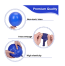 RUBFAC Royal Blue Balloons Different Sizes 105pcs 5/10/12/18 Inch for Garland Arch