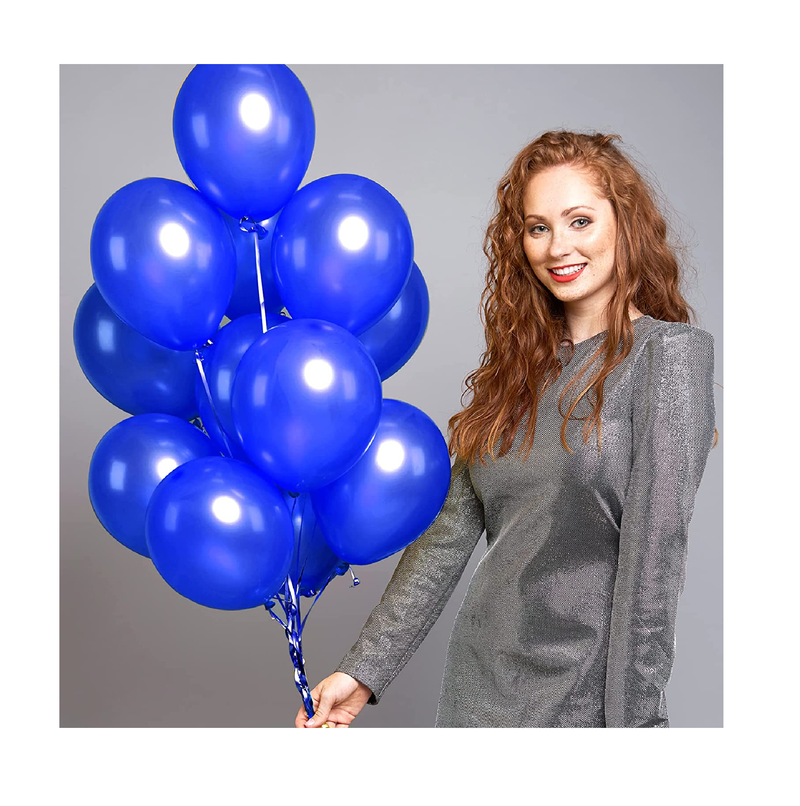RUBFAC Royal Blue Balloons Different Sizes 105pcs 5/10/12/18 Inch for Garland Arch