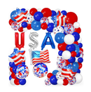 Red White and Blue Balloons Garland Arch Kit 4th of July Party Balloons Decorations Includes USA Balloons American Flag Balloon Star Balloons for Independence Day Patriotic Party Nautical Party