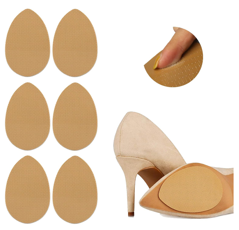 Riootlnm 3 Pairs Shoe Grips, Non-Slip Shoes Pads Adhesive Shoe Sole Protectors, Silicone Gel Shoe Grips on Bottom of Shoes,