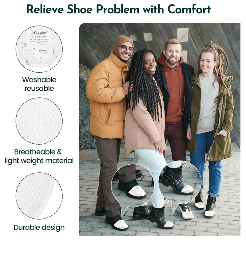 Riootlnm Comfort Fillers for Shoe Too Big, Spacers Cushions Pads for Loose Shoes, Size Reducer Made Shoe Fit Smaller,