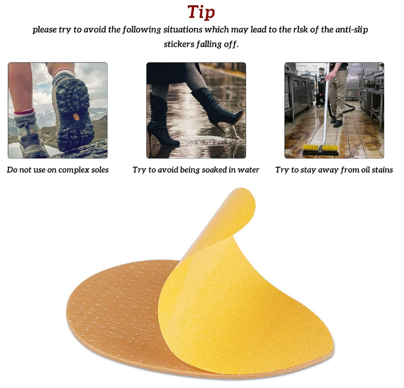 Riootlnm 3 Pairs Shoe Grips, Non-Slip Shoes Pads Adhesive Shoe Sole Protectors, Silicone Gel Shoe Grips on Bottom of Shoes,