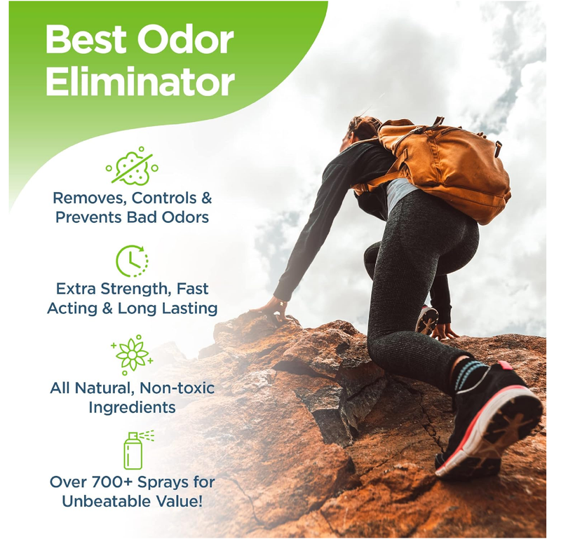 Rocket Pure Natural Foot & Shoe Deodorizer Spray - Foot Spray for Smelly Feet & Shoe Spray for Smelly Shoes - Removes,