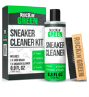 Rockin'Green Shoe Cleaning Kit - Shoe Cleaner Sneakers Solution with Brush Included