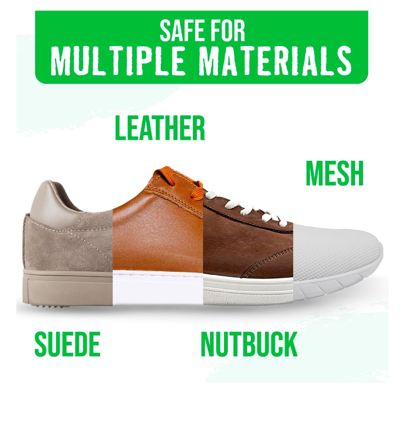 Rockin'Green Shoe Cleaning Kit - Shoe Cleaner Sneakers Solution with Brush Included