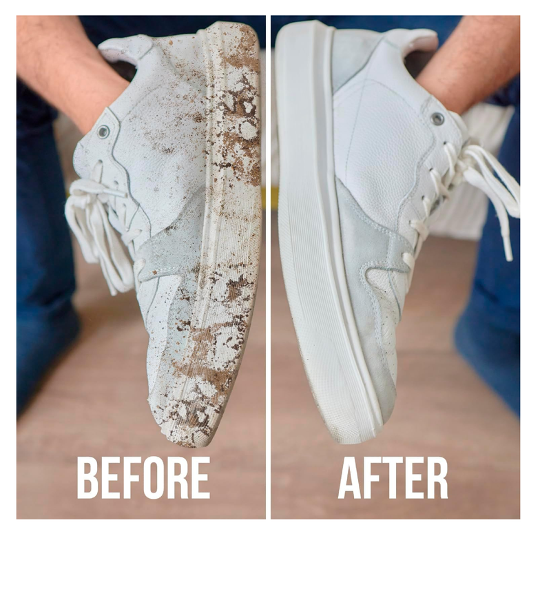 Rockin'Green Shoe Cleaning Kit - Shoe Cleaner Sneakers Solution with Brush Included